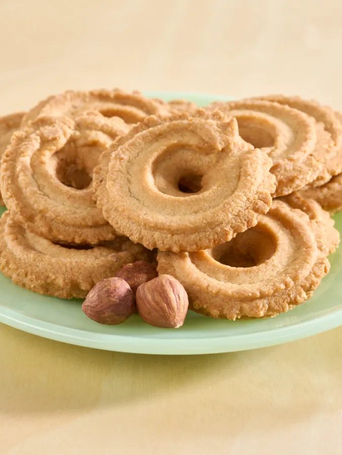 German Hazelnut Spritz Cookies
