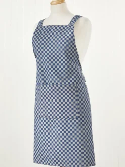 Gingham Cotton Kitchen Apron