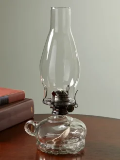 Glass Chamber Hurricane Oil Lamp