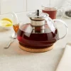 Glass Teapot Infuser With Stainless Steel Filter