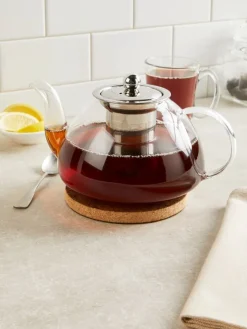 Glass Teapot Infuser With Stainless Steel Filter