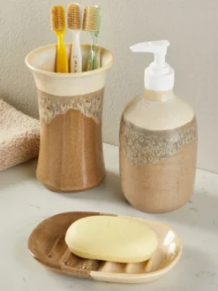 Glazed Pottery Bath Accessories