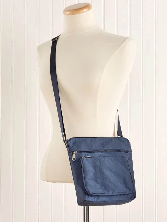 Go Everywhere RFID-Blocking Nylon Crossbody Bag