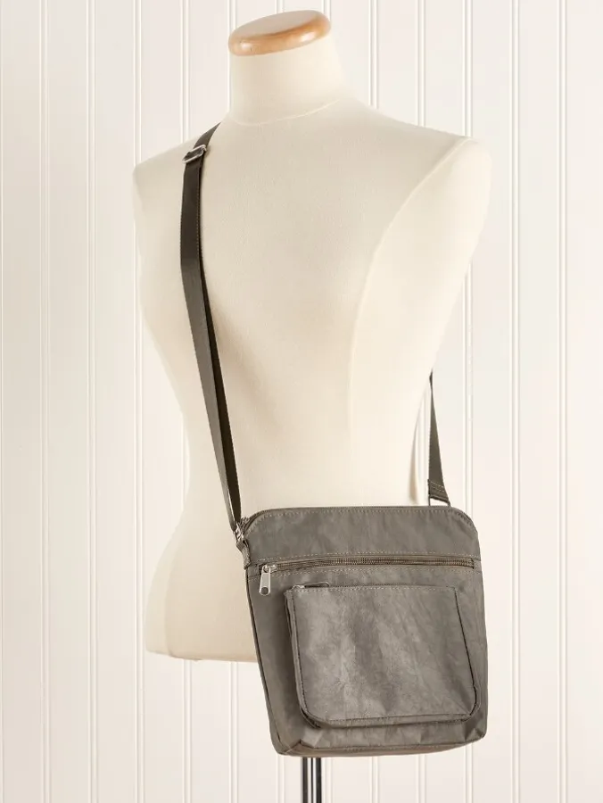 Go Everywhere RFID-Blocking Nylon Crossbody Bag