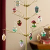 Gold-Tone Metal Tabletop Christmas Tree