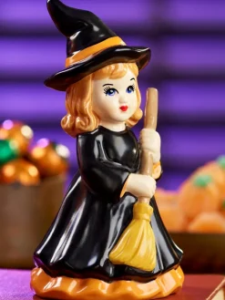 Good Witch Halloween Ceramic Figurine