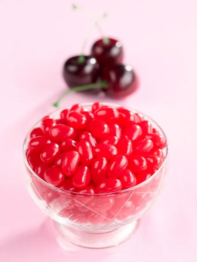 Gourmet Cherry Jelly Beans, 1 Pound Bag