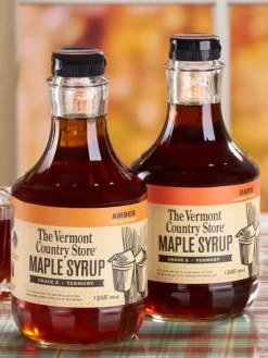 Grade A Amber Vermont Maple Syrup Bottle, 1 Quart