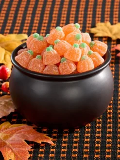 Halloween Ceramic Black Cauldron Candy Dish