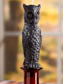 Halloween Owl Taper Candle, Set of 2