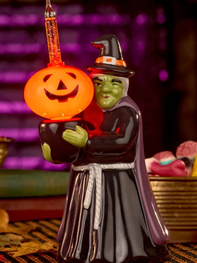Halloween Witch and Jack-o-Lantern Bubble-Light