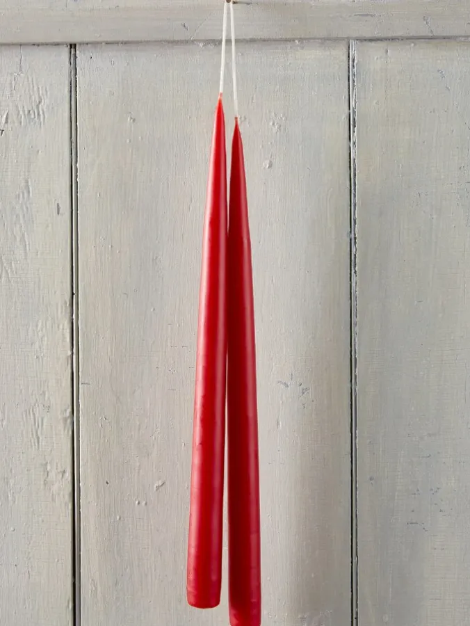 Hand-Dipped 13-Inch Taper Candles, 3 Pairs