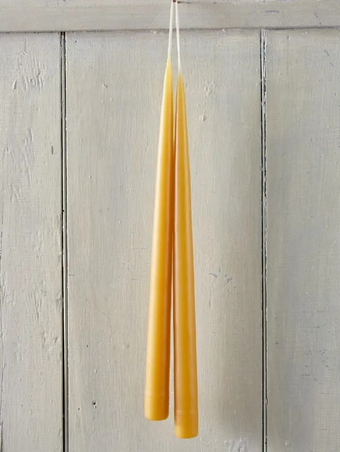 Hand-Dipped 13-Inch Taper Candles, 3 Pairs