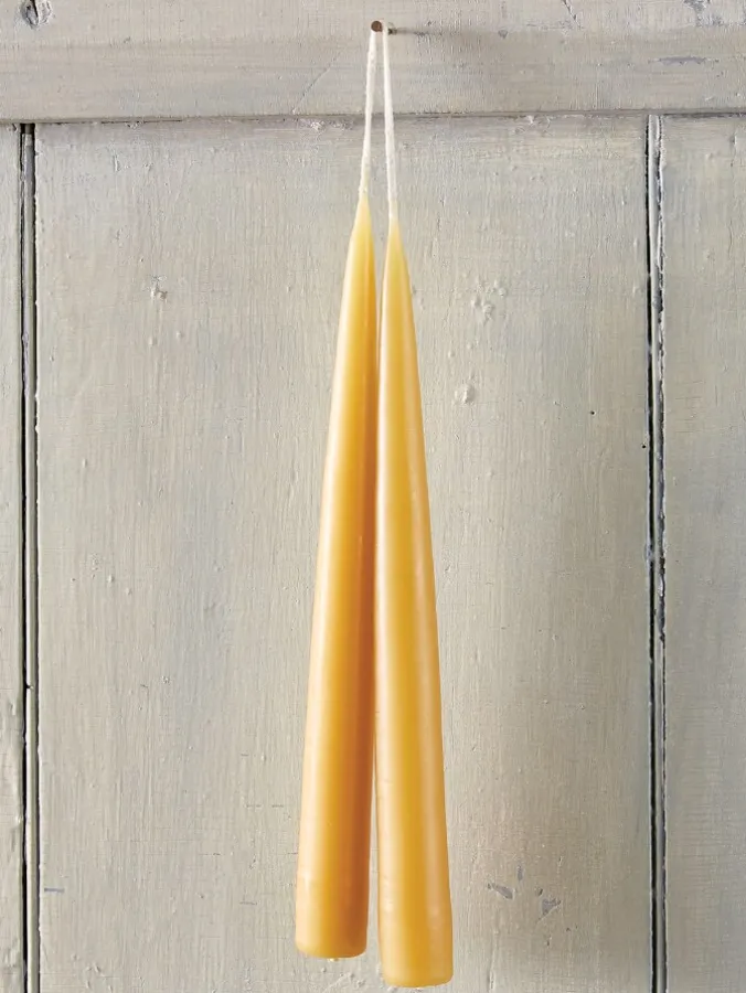 Hand-Dipped 9 Inch Taper Candles, 3 Pairs