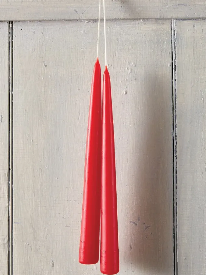 Hand-Dipped 9 Inch Taper Candles, 3 Pairs