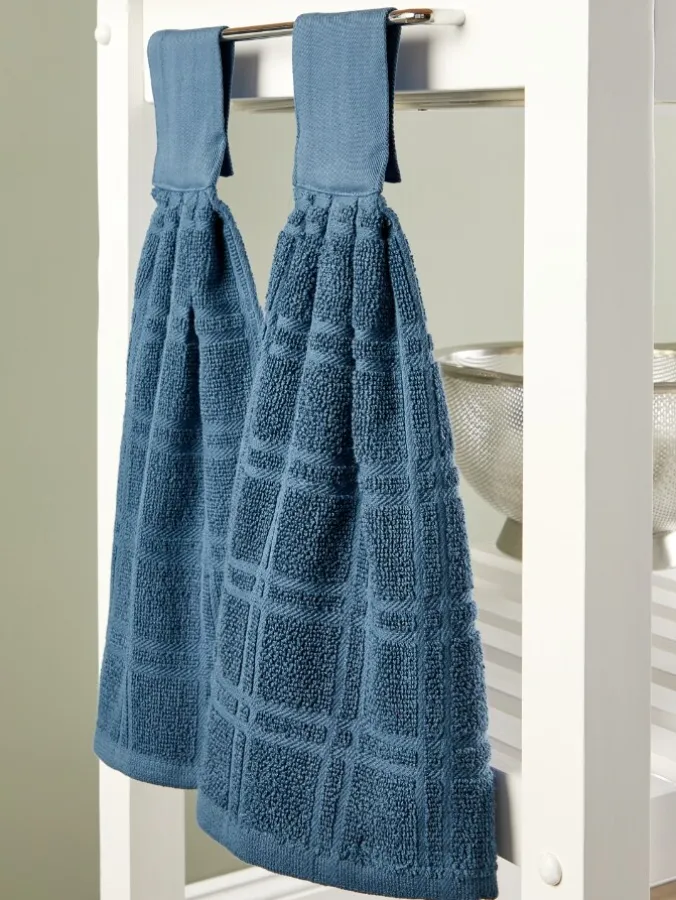 Hanging Cotton Kitchen Towel, Set of 2