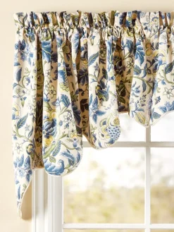 Hatfield Floral Lined Rod Pocket Princess Swag Pair by Country Curtains®