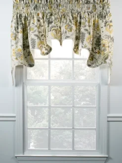 Hatfield Floral Lined Rod Pocket Princess Swag Pair by Country Curtains®