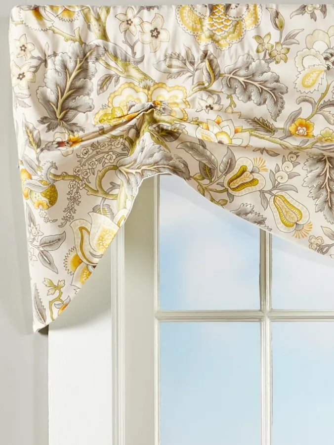 Hatfield Floral Lined Rod Pocket Tuck Valance by Country Curtains®