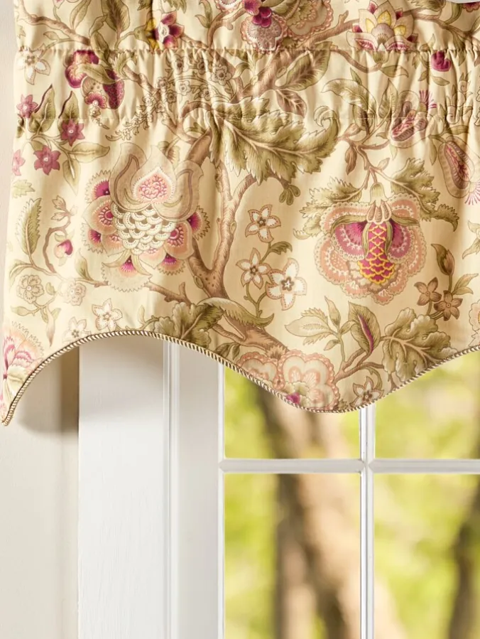 Hatfield Floral Lined Scalloped Valance by Country Curtains®