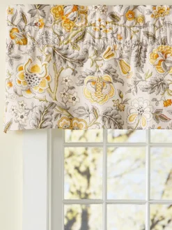 Hatfield Floral Rod Pocket Tailored Valance by Country Curtains®