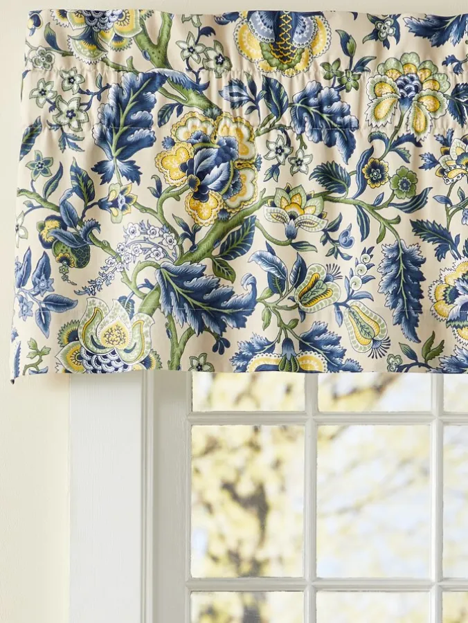 Hatfield Floral Rod Pocket Tailored Valance by Country Curtains®