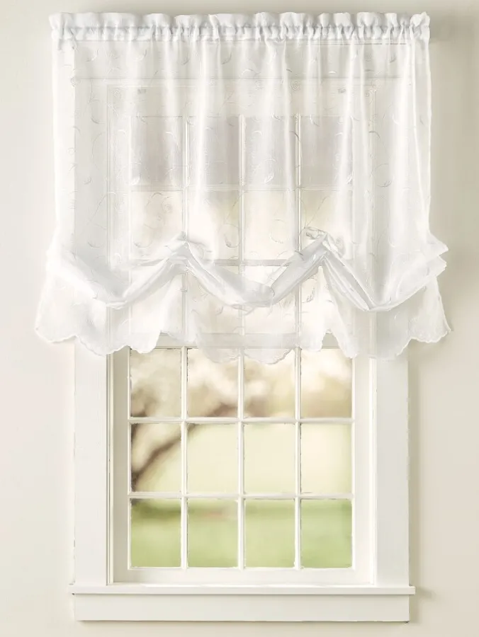 Hathaway Sheers Rod Pocket Balloon Panel by Country Curtains®