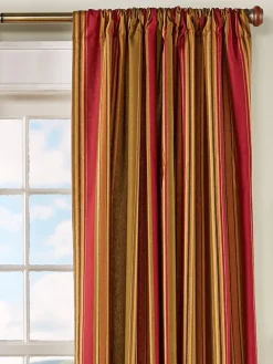 Hearthwood Stripe Rod Pocket Curtains by Country Curtains®