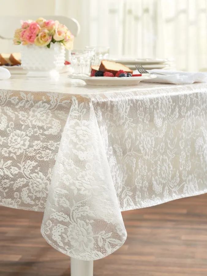 Heavy-Duty Printed Easter Oilcloth Tablecloth