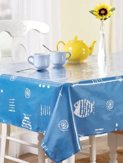 Heavy-Duty Print Oilcloth Tablecloth