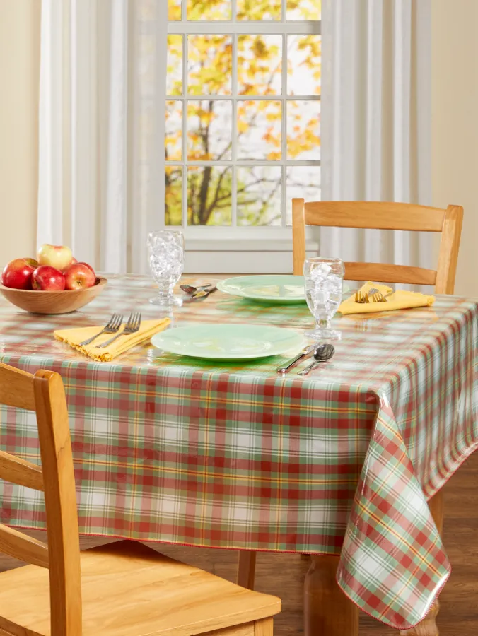 Heavy-Duty Print Oilcloth Tablecloth