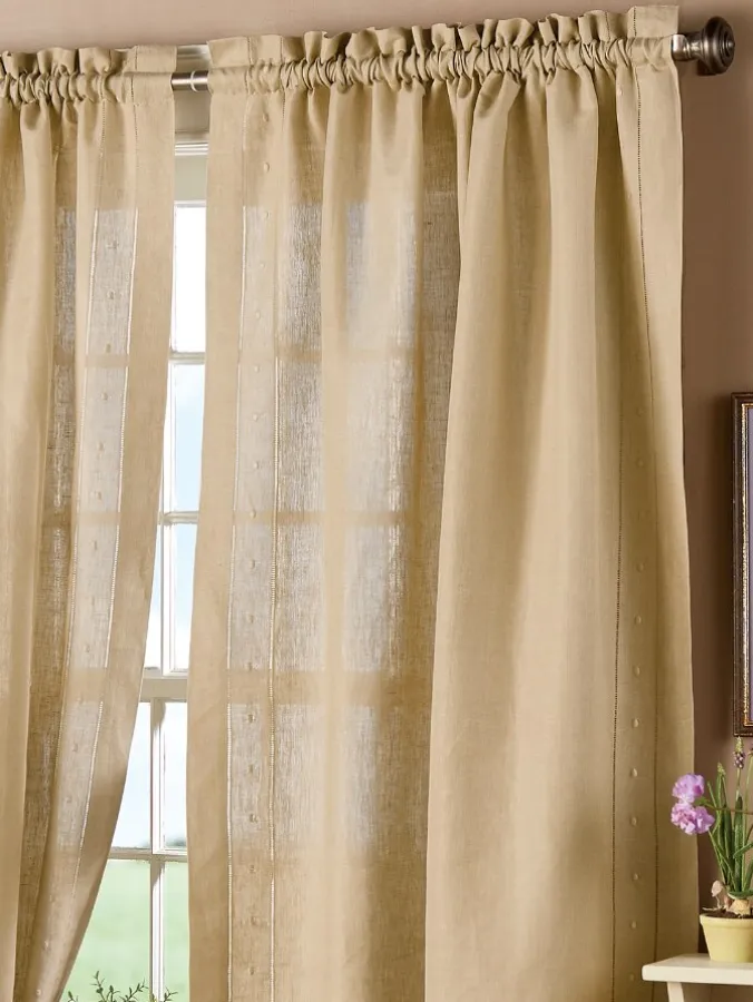 Heirloom Linen Rod Pocket Panel by Country Curtains®