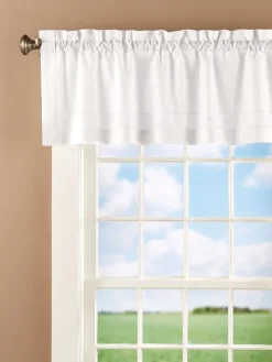 Heirloom Linen Rod Pocket Tailored Valance