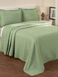Heritage Cotton Matelasse Bedspread or Pillow Sham