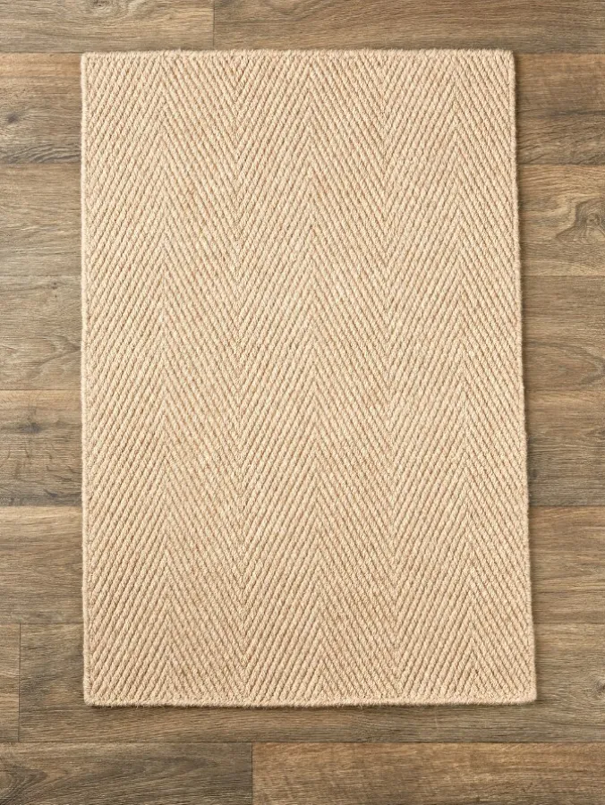 Herringbone Wool Area Rug