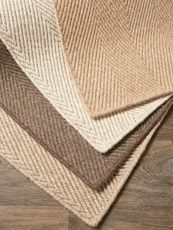 Herringbone Wool Area Rug