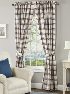 Hillside Plaid Lined Rod Pocket Curtains by Country Curtains®