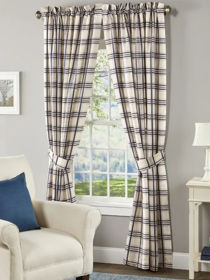Hillside Plaid Lined Rod Pocket Curtains by Country Curtains®