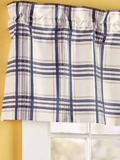 Hillside Plaid Lined Rod Pocket Tailored Valance by Country Curtains®