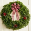 Holiday Tartan 30 Inch Balsam Wreath
