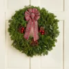 Holiday Tartan 24 Inch Balsam Wreath
