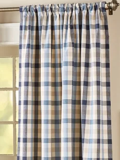 Homestead Check Lined Rod Pocket Curtains