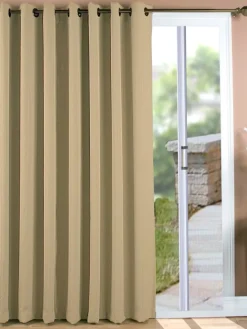 Hudson Dot Room-Darkening Grommet Top Patio Panel by Country Curtains®