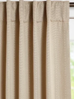Hudson Dot Room-Darkening Rod Pocket Curtains With Back Tabs by Country Curtains®