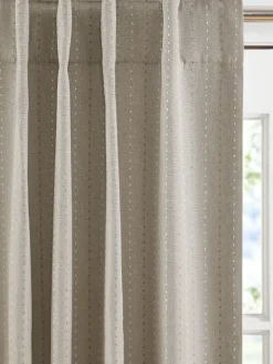 Hudson Dot Room-Darkening Rod Pocket Curtains With Back Tabs by Country Curtains®