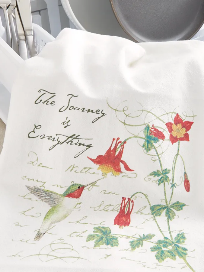 Hummingbird Flour Sack Cotton Towel
