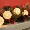 Ice-Glo White Snowball Christmas Light String, 7 Lights