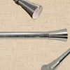 Indoor/Outdoor Flare Finial Curtain Rod, 1 Inch