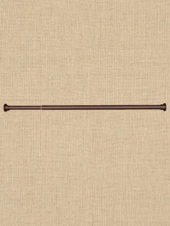 Indoor/Outdoor Stainless Steel Tension Curtain Rod, 1 Inch