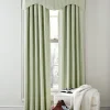 Insulated Ticking Stripe Rod Pocket Curtains